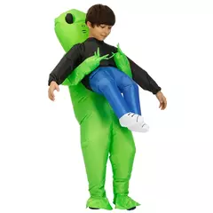 Et alienígena inflável terno alienígena monstro inflável traje assustador verde alienígena cosplay traje para adulto festa festival palco - comprar online