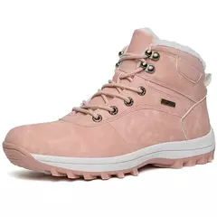 Botas de neve de pelúcia impermeáveis para homens, tornozelo, sapatos ao ar li - Wolf Magazine