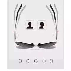 Óculos polarizados para aviação com armação Metail para homens, óculos de sol com mudança de cor, masculino Day Night Vision Driving na internet