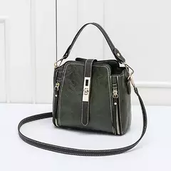 Imagem do PU Balde De Couro Bolsas De Ombro Para As Mulheres, Cor Sólida, Crossbody, Bolsa Pequena, Zíper, Bolsa Do Telefone, Bolsa Do Mensageiro, Bolsa, Nova Chegada