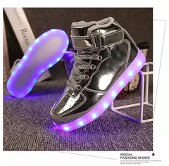 Tamanho 25-46 led sapatos com luzes brilhantes led chinelos para crianças & adulto feminino tenis para crianças meninos meninas sapatilhas luminosas