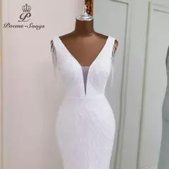 Sexy sereia preto vestidos de noite vestidos elegantes para noche largo soiree de mariage robe femme vestido de baile - Wolf Magazine
