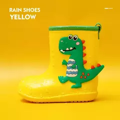 Crianças botas de chuva do bebê meninos menina eva antiderrapante ao ar livre dos desenhos animados dinossauro botas de chuva para crianças à prova dwaterproof água botas menina botas de chuva na internet