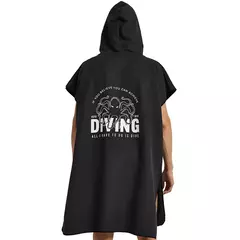 HOTMANGO-Toalha Poncho de Microfibra, Traje Surf Beach, Roupete de Banho com Capuz, Atividades Impermeáveis, Homens e Mulheres Adultos - Wolf Magazine