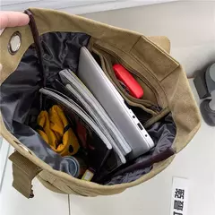 Mochilas de Viagem Esportiva de Grande Capacidade, Bagagem Masculina, Canvas Bucket Shoulder Bag, Caminhadas Duffle Bags, Mochila Masculina, Mochila Exterior - comprar online