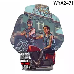 Imagem do Homens e mulheres Grand Theft Auto Game Gta 4 Hoodies impressos, moletom com capuz infantil, pulôver para meninos e meninas, 3D, novo, 2020