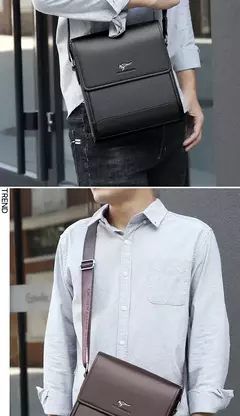 Imagem do Bolsas mensageiro de ombro para homens, bolsa tiracolo masculina, bolsa vintage de couro, bolsa de marido, bolsa de luxo, 2022