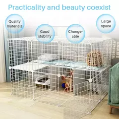 Portátil resistente dobrável pet cercadinho, Cerca do exercício do cão com porta para o gato, filhote de cachorro, coelhos, ao ar livre, terno interior na internet