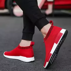Imagem do Sapatos de corrida de caminhada para homem sapatos de corrida de tênis de homem de meia 38-47 super leve respirável