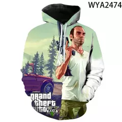 Imagem do Homens e mulheres Grand Theft Auto Game Gta 4 Hoodies impressos, moletom com capuz infantil, pulôver para meninos e meninas, 3D, novo, 2020