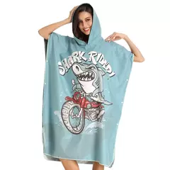 Imagem do HOTMANGO-Toalha Poncho de Microfibra, Traje Surf Beach, Roupete de Banho com Capuz, Atividades Impermeáveis, Homens e Mulheres Adultos