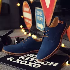 Sapatos Oxford clássicos para homens, tênis Oxford casual, calçado confortável, flats de vestido, tamanho grande, primavera 2024 - comprar online