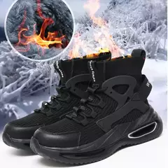 Sapatos de segurança com toe cap aço para homens, botas de trabalho, alta segurança, peso leve, respirável, S3 - loja online
