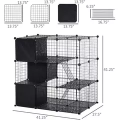 Imagem do Diy cão cercas animal gato caixa caverna pet playpen multi-funcional dormir jogando canil coelhos cobaia gaiola casa do cão