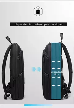 BANGE-Mochila Laptop impermeável para homens, bolsas de ombro leves escaláveis para homens, negócios e viagens, moda clássica, viagens e motociclista, 15,6";;VERDADEIRO;;"Blue,43 x 31 x 7 cm na internet