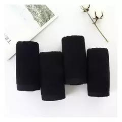 Toalha de banho de algodão grande para adultos, Toalha grossa para chuveiro, Toalha de rosto preto, Home Bathroom Hotel e adultos - comprar online