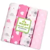 Cobertor de flanela super macio do bebê recém-nascido, cobertores do bebê, recebendo lençol, 100% algodão, nova cor, 76x76cm, 4pcs por pacote