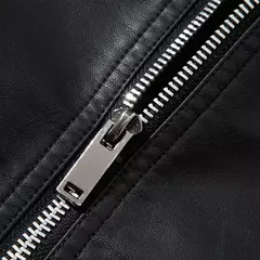 Imagem do Jaqueta de couro do falso dos homens da motocicleta 8xl jaquetas masculinas preto jaqueta de couro masculino outwear masculino do plutônio de couro dos homens casacos marca