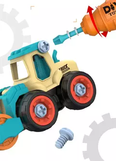 Porca Desmontagem Carregando Descarga Engenharia Caminhão Escavadeira Bulldozer Montessori Educação Brinquedo Criança Parafuso Criativo Ferramenta Carro - Wolf Magazine