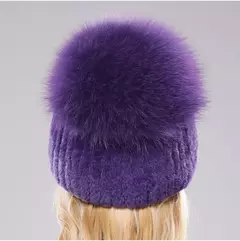 Real Genuine Fox Fur Gorros Chapéu para Mulheres, Pele de Coelho Rex Natural Boné de Caveira, Chapéus de malha para meninas, inverno, estilo russo, novo