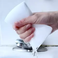 Esponja mágica da esponja da melamina dos pces 100x60x10mm de 100 esponjas da limpeza do líquido de limpeza de alta densidade do eliminador para a cozinha do prato - loja online