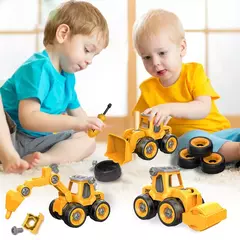 Imagem do Porca Desmontagem Carregando Descarga Engenharia Caminhão Escavadeira Bulldozer Montessori Educação Brinquedo Criança Parafuso Criativo Ferramenta Carro