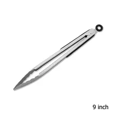 Pinças de churrasco longas em aço inoxidável, alça antiderrapante, grampo de churrasco frito, braçadeira de pão de salada, ferramentas de cozinha, carne comida clip, 9 in, 12 in, 16 in - Wolf Magazine