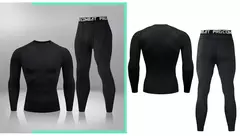 Imagem do Conjunto de Roupa Interior de Compressão Térmica Masculina, Roupa de Treino Apertada, Treino, Corrida, Fitness, Desporto, Ginásio, Roupa Desportiva