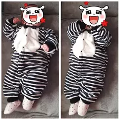 Macacão de flanela macia para bebê recém-nascido, jaqueta infantil para meninas e meninos, macacão de bebê, roupas de primavera e inverno, 0-18 meses - comprar online