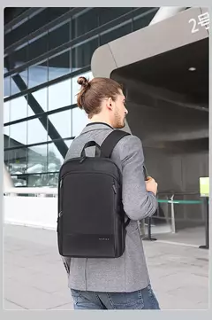 BANGE-Mochila Laptop impermeável para homens, bolsas de ombro leves escaláveis para homens, negócios e viagens, moda clássica, viagens e motociclista, 15,6";;VERDADEIRO;;"Blue,43 x 31 x 7 cm