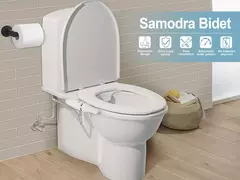 SAMODRA-Bidé Sanitário Ultra-Slim, Acessório Do Assento Sanitário, Entrada De Latão, Pressão De Água Ajustável, Chuveiro Higiênico Do Banheiro - loja online