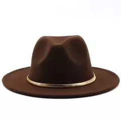 Chapéu alto Derby Igreja simples aba larga para homens e mulheres, Panamá Solid Felt Fedoras, Fedoras preto e verde, Boné de lã artificial Jazz Blend - comprar online