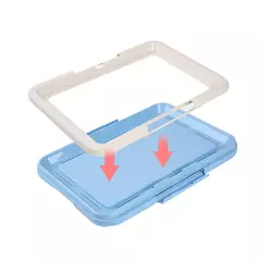 Vaso sanitário portátil para treinamento de cães, vaso sanitário para animais de estimação, para cães pequenos, gatos, caixa de areia, suporte para almofada de cachorro, bandeja, suprimentos para animais de estimação na internet