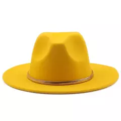 Chapéu alto Derby Igreja simples aba larga para homens e mulheres, Panamá Solid Felt Fedoras, Fedoras preto e verde, Boné de lã artificial Jazz Blend na internet