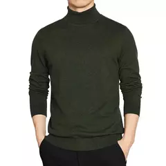 Suéter masculino de gola alta qualidade, pulôver básico sólido gola de tartaruga, preto, vinho, vermelho, verde, cinza, roxo, malhas, homens - comprar online