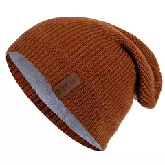 Chapéu clássico de inverno tricotado URGENTMAN Label Casual boné para mulheres homens manter quente adicionar forro de pele chapéu de inverno fashion sólido gorro chapéu 16 cores boné de esqui - Wolf Magazine