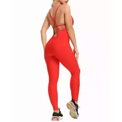 Bodysuit Yoga sem costas para mulheres macacão de fitness, terno esportivo sexy, macacão leggings, conjunto combinado de ginástica, macacão, novo, 2022 - comprar online