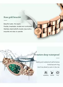 OUPINKE-Conjunto de relógio quartzo impermeável feminino, relógios de luxo, espelho safira, mostrador diamante, movimento suíço, pulseira, colar na internet