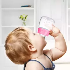 Mini mamadeira portátil recém-nascida, BPA Free, Safe Infant Nursing Nipple Care, Garrafas De Leite De Suco De Frutas, 60ml na internet