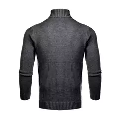 Suéter de gola alta masculino, pulôver casual, grosso, alta qualidade, inverno na internet