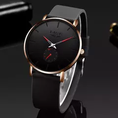 Lige-Relógio de quartzo ultrafino impermeável masculino, relógio simples, relógios esportivos, marca de topo, moda de luxo, novo, 2023