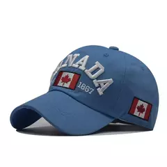 Boné de beisebol de algodão lavado para homens e mulheres, eu amo o Canadá, chapéu snapback para o pai, boné casual bordado, novo