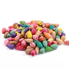 100 pces misturados cones de incenso usados para oud refluxo queimador de incenso cone cheiro mistura de incenso aromaterapia