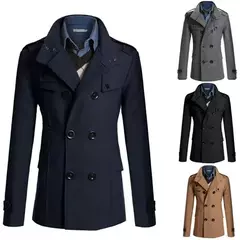 MRMT-sobretudo grosso de lã masculino, casaco de peito duplo, jaquetas masculinas, novo em marca, reparo, 2022 - comprar online