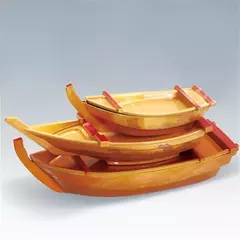 Imagem do Preto Vermelho Sushi Sashimi Barco, Prato De Marisco, Bandeja De Sashimi De Salm
