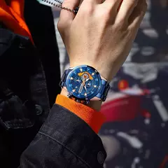 CURREN-Relógios masculinos de aço inoxidável, moda criativa, mostrador luminoso com cronógrafo, relógios de pulso casuais masculinos, relógio - comprar online