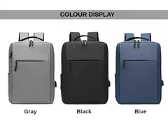 Impermeável Nylon Laptop Mochila para Homens, Mala De Viagem, Carregamento USB, Mochilas Escola De Computador, 15.6";;VERDADEIRO;;"black - loja online