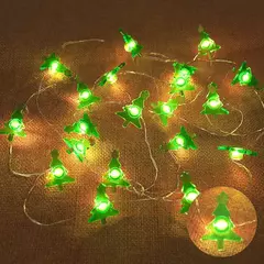 2m 20led papai noel floco de neve led luz corda decoração de natal para casa ornamento da árvore de natal 2024 navidad crianças presente ano novo