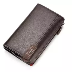 Baellery homens bolsa de embreagem grande capacidade carteiras de bolso do telefone celular passcard bolso de alta qualidade multifuncional carteira para homem - Wolf Magazine