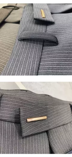 Calças justas de estiramento formal masculinas, calças casuais, roupa de cor sólida, calças de terno fashion
